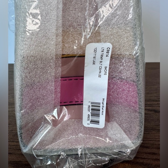 New Coach Cashin Carry Bag 22 with Trompe L'oeil Print in Light Blush Multi - Picture 10 of 11